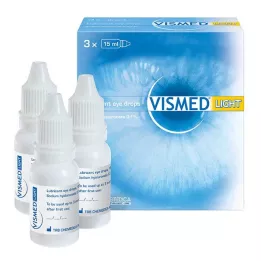 VISMED kevyitä silmätippoja, 3X15 ml