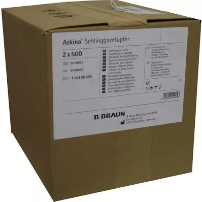 ASKINA Luumun kokoisia ei-steriilejä sideharsopyyhkeitä, 2 x 500 kpl ASKINA Luumun kokoisia ei-steriilejä sideharsopyyhkeitä, 2 x 500 kpl