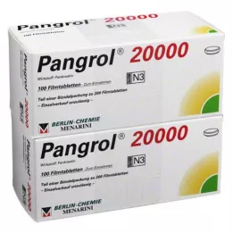 PANGROL 20 000 enteropäällysteistä tablettia, 200 kpl
