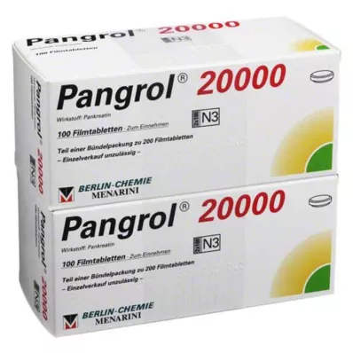 PANGROL 20 000 enteropäällysteistä tablettia, 200 kpl