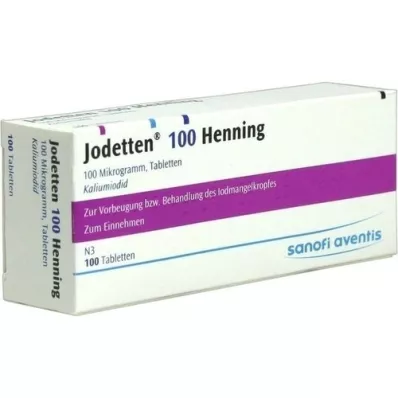 JODETTEN 100 Henning-tablettia, 100 kpl