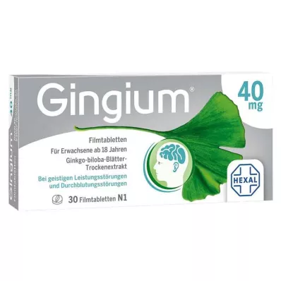 GINGIUM Kalvopäällysteiset tabletit, 30 kpl GINGIUM Kalvopäällysteiset tabletit, 30 kpl