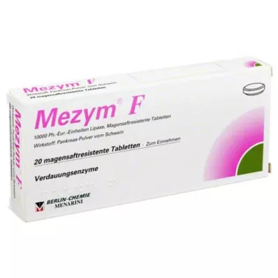 MEZYM F enteropäällysteiset tabletit, 20 kpl