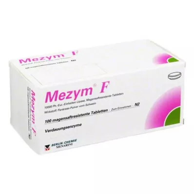 MEZYM F enteropäällysteiset tabletit, 100 kpl