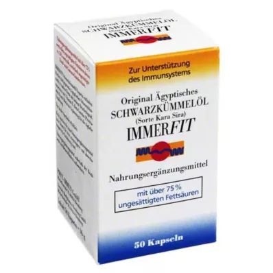 SCHWARZKÜMMELÖL Immerfit-kapselit, 50 kapselia SCHWARZKÜMMELÖL Immerfit-kapselit, 50 kapselia