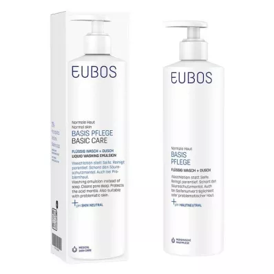EUBOS FLÜSSIG sininen hajustamaton annostelijalla, 400 ml