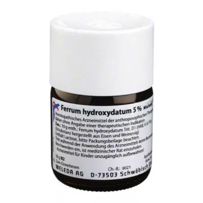 FERRUM HYDROXYDATUM 5-prosenttinen trituraatio, 50 g