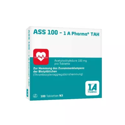 ASS 100-1A Pharma TAH Tabletit, 100 kpl ASS 100-1A Pharma TAH Tabletit, 100 kpl