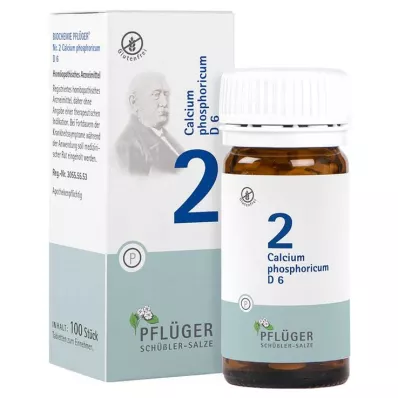 Biochemistry Pflueger 2 Calcium phosphoricum D 6 tablettia, 100 kpl