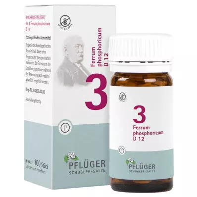 BIOCHEMIE Kyntölaastari 3 Ferrum phosphoricum D 12 tbl, 100 kpl