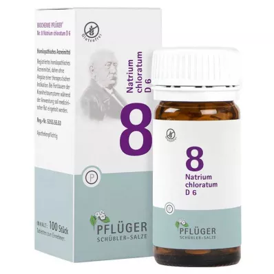 BIOCHEMIE Kyntölaastari 8 Natrium chloratum D 6 tbl, 100 kpl BIOCHEMIE Kyntölaastari 8 Natrium chloratum D 6 tbl, 100 kpl