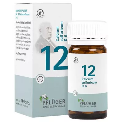 BIOCHEMIE Kyntölaastari 12 Calcium sulphuricum D 6 tbl, 100 kpl BIOCHEMIE Kyntölaastari 12 Calcium sulphuricum D 6 tbl, 100 kpl