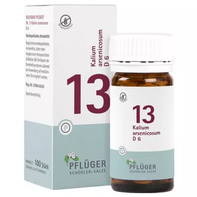 BIOCHEMIE Ploughmans 13 Potassium arsenicosum D 6 tbl, 100 kpl BIOCHEMIE Ploughmans 13 Potassium arsenicosum D 6 tbl, 100 kpl