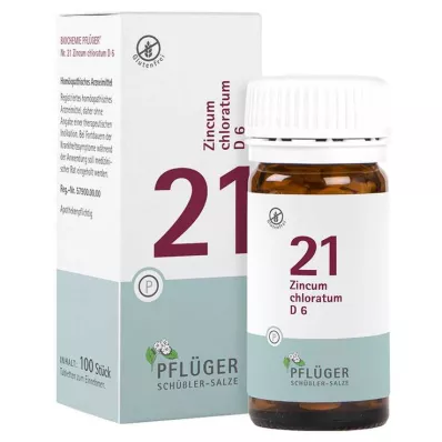 BIOCHEMIE Kyntölaastari 21 Zincum chloratum D 6 tbl, 100 kpl BIOCHEMIE Kyntölaastari 21 Zincum chloratum D 6 tbl, 100 kpl