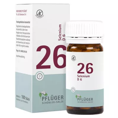BIOCHEMIE Pflüger 26 Selenium D 6 tablettia, 100 kpl