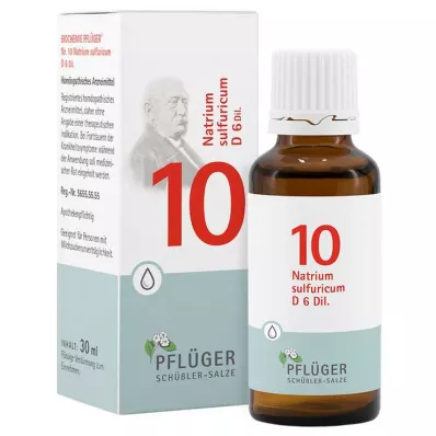 BIOCHEMIE Kyntölaastari 10 Natrium sulphuricum D 6 tippa, 30 ml