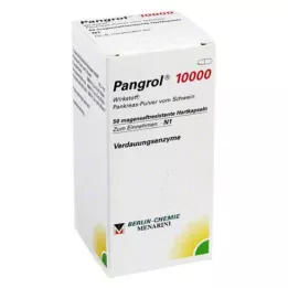 PANGROL 10 000 kovaa korkkia, joissa on enteropäällysteinen pelletti, 50 kpl