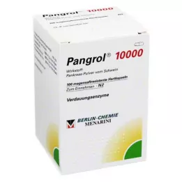 PANGROL 10 000 kovaa korkkia, joissa on enteropäällysteinen pelletti, 100 kpl