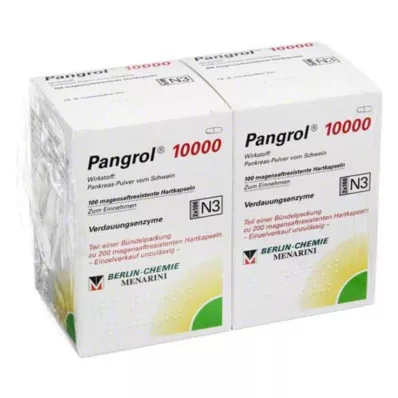 PANGROL 10 000 kovaa korkkia, joissa on enteropäällysteinen pelletti, 200 kpl