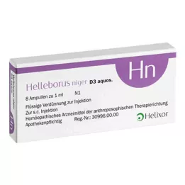 HELLEBORUS NIGER D 3 aquos.ampullia, 8 kpl