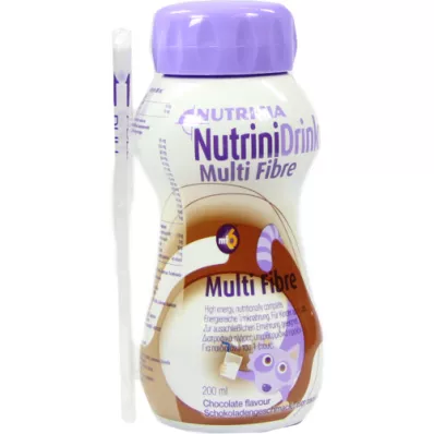 NUTRINIDRINK MultiFibre suklaan maku, 200 ml