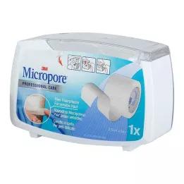 MICROPORE Kuitukangaslaastari 2,5 cm x 5 m, repäisevä 1530NP-1SD, 1 kpl