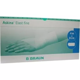 ASKINA Elast Fine Bandage 8 cmx4 m irtonainen, 100 kpl