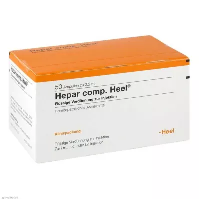 HEPAR COMP.kantapääampullit, 50 kpl