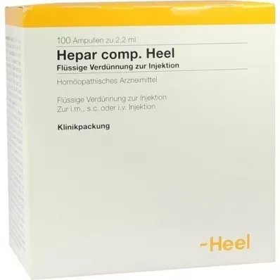 HEPAR COMP.Kanta-ampullit, 100 kpl