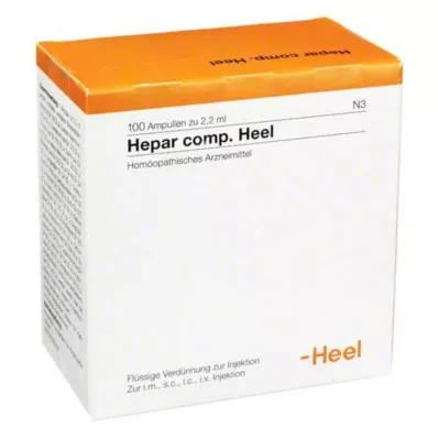 HEPAR COMP.Kanta-ampullit, 100 kpl