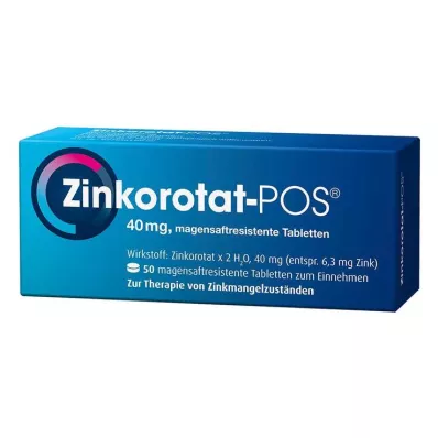 ZINKOROTAT POS enteropäällysteiset tabletit, 50 kpl