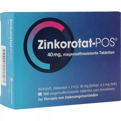 ZINKOROTAT POS enteropäällysteiset tabletit, 100 kpl