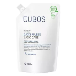 EUBOS FLÜSSIG sininen hajustamaton annospussi, 400 ml