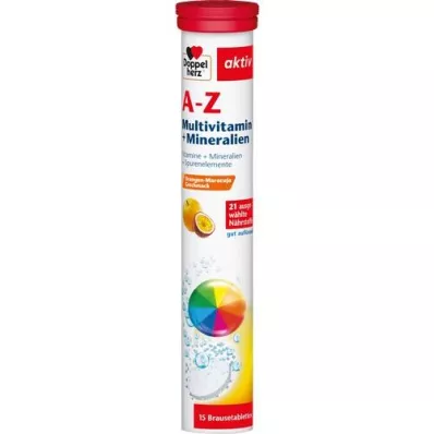 DOPPELHERZ A-Z Multivitamiini+Mineraalit poreilevat tabletit, 15 kpl