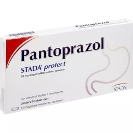 PANTOPRAZOL STADA protect 20 mg enteropäällysteinen tabletti, 14 kpl