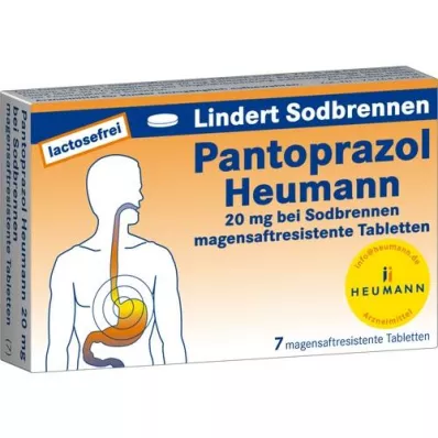 PANTOPRAZOL Heumann 20 mg b.Sodbrennen msr.Tabl., 7 kpl