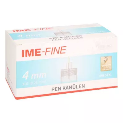 Ime Fine yleiskynäkanyylit 31 G 4 mm (100 kpl) Ime Fine yleiskynäkanyylit 31 G 4 mm (100 kpl)
