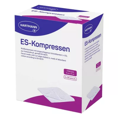 ES-KOMPRESSEN steriili 5x5 cm 12x irtopakkaus, 5X20 kpl