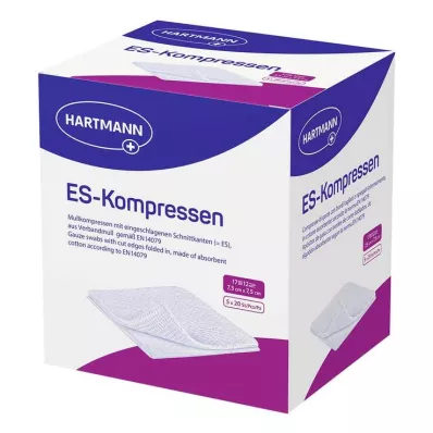 ES-KOMPRESSEN steriili 7,5x7,5 cm 12x irtopakkaus, 5X20 kpl ES-KOMPRESSEN steriili 7,5x7,5 cm 12x irtopakkaus, 5X20 kpl