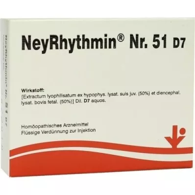 NEYRHYTHMIN N:o 51 D 7 Ampullit, 5X2 ml, 5X2 ml