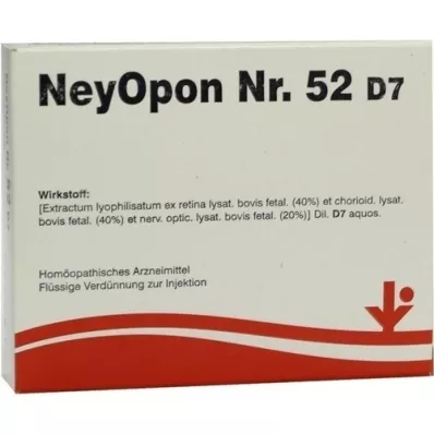 NEYOPON N:o 52 D 7 Ampullit, 5X2 ml, 5X2 ml