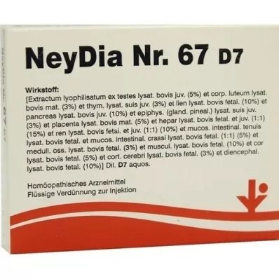 NEYDIA N:o 67 D 7 Ampullit, 5X2ml