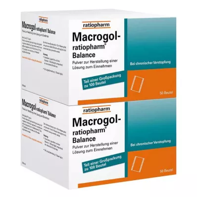 MACROGOL-ratiopharm Balance Plv.z.H.e.L.z.Einn., 100 kpl MACROGOL-ratiopharm Balance Plv.z.H.e.L.z.Einn., 100 kpl