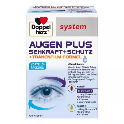 Doppelherz System Eyes Plus Vision + Suojakapselit, 120 kpl Doppelherz System Eyes Plus Vision + Suojakapselit, 120 kpl