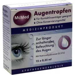 MCMED Silmätipat kerta-annospipetit, 15X0,35 ml