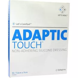 ADAPTIC Touch 7,6x11 cm tarttumaton silikonisidos, 10 kpl