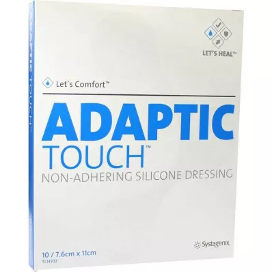 ADAPTIC Touch 7,6x11 cm tarttumaton silikonisidos, 10 kpl