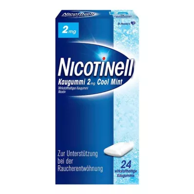 NICOTINELL Purukumi Cool Mint 2 mg, 24 kpl NICOTINELL Purukumi Cool Mint 2 mg, 24 kpl