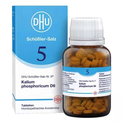 DHU Schüßler-suola nro 5 Kalium phosphoricum D6 tabletit, 420 kpl DHU Schüßler-suola nro 5 Kalium phosphoricum D6 tabletit, 420 kpl