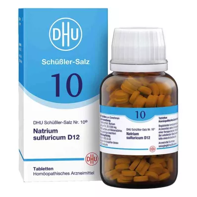 DHU Schuessler-suola numero 10 natriumsulfuricum D12 tabletit (420 kpl) DHU Schuessler-suola numero 10 natriumsulfuricum D12 tabletit (420 kpl)
